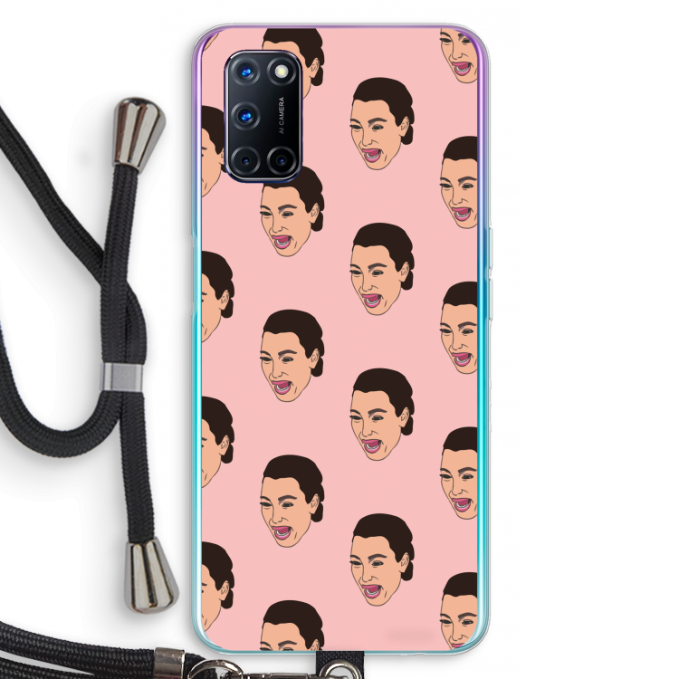 Ugly Cry Call: Oppo A52 Transparant Hoesje met koord