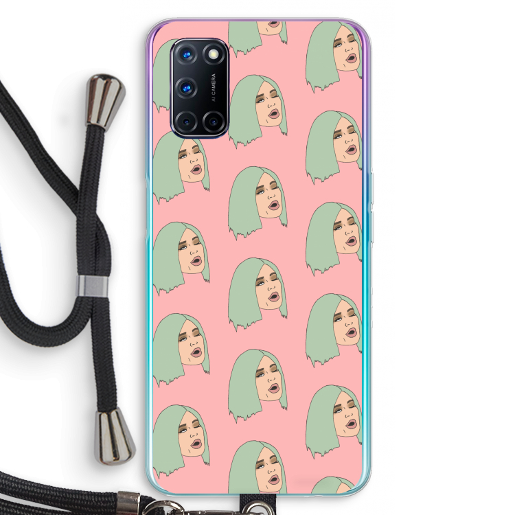King Kylie: Oppo A52 Transparant Hoesje met koord