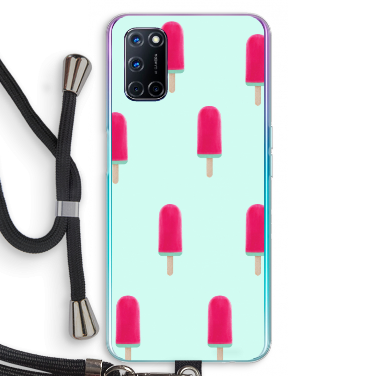 Waterijsje: Oppo A52 Transparant Hoesje met koord