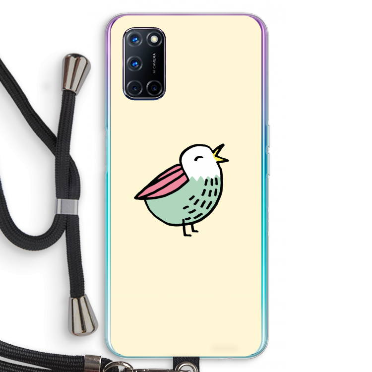 Birdy: Oppo A52 Transparant Hoesje met koord