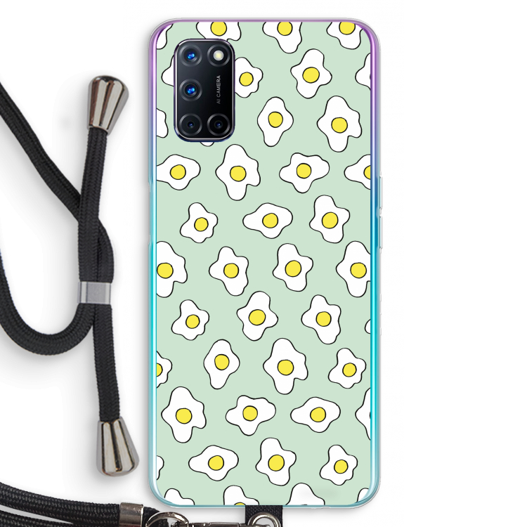 Spiegeleitjes: Oppo A52 Transparant Hoesje met koord