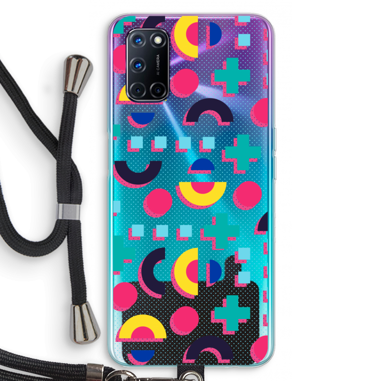 8-bit N°2: Oppo A52 Transparant Hoesje met koord