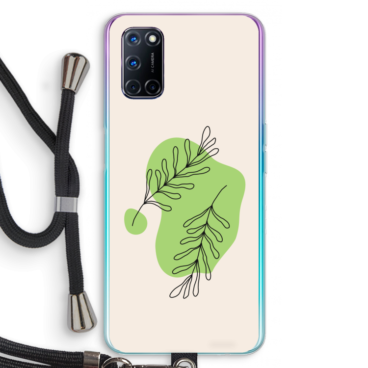 Beleaf in you: Oppo A52 Transparant Hoesje met koord