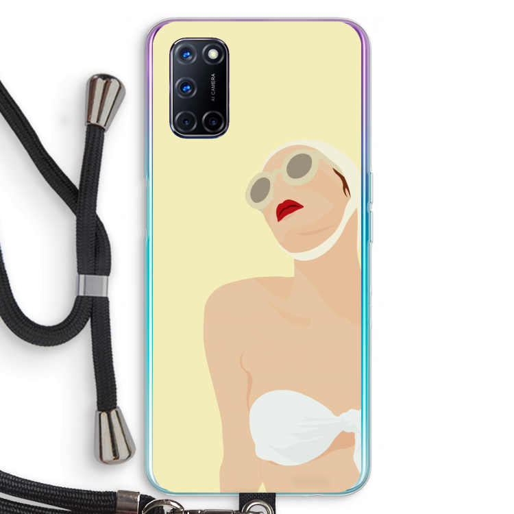 Summer: Oppo A52 Transparant Hoesje met koord