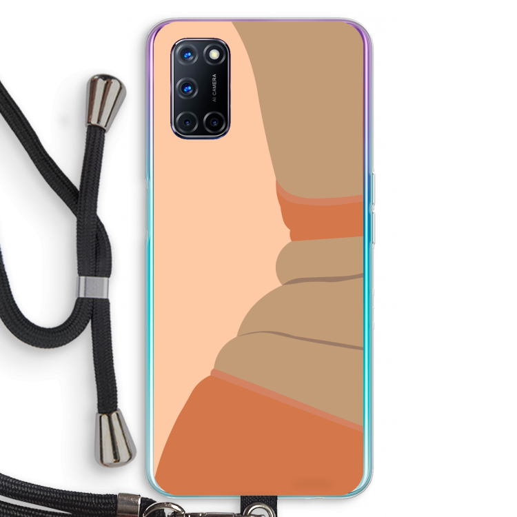 Bikini: Oppo A52 Transparant Hoesje met koord