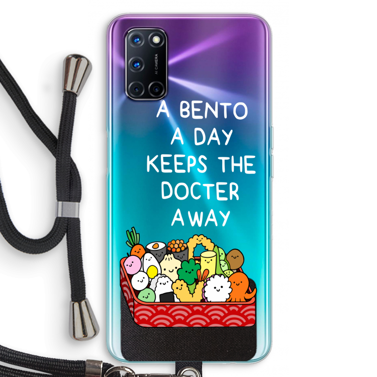 Bento a day: Oppo A52 Transparant Hoesje met koord