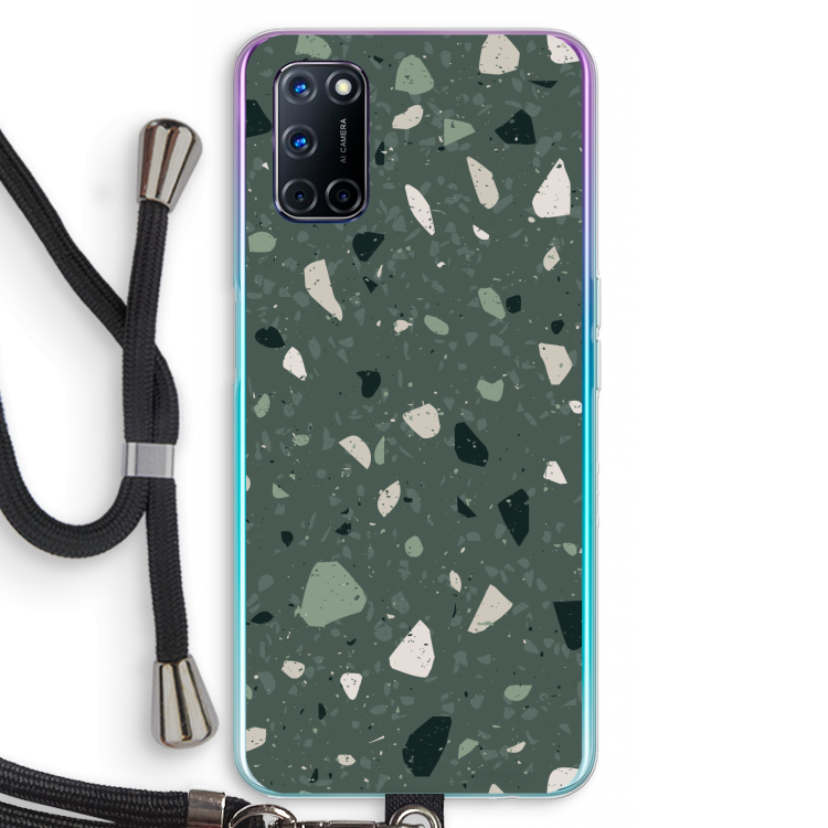 Terrazzo N°19: Oppo A52 Transparant Hoesje met koord