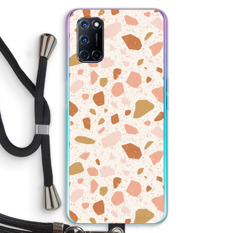 Terrazzo N°18: Oppo A52 Transparant Hoesje met koord