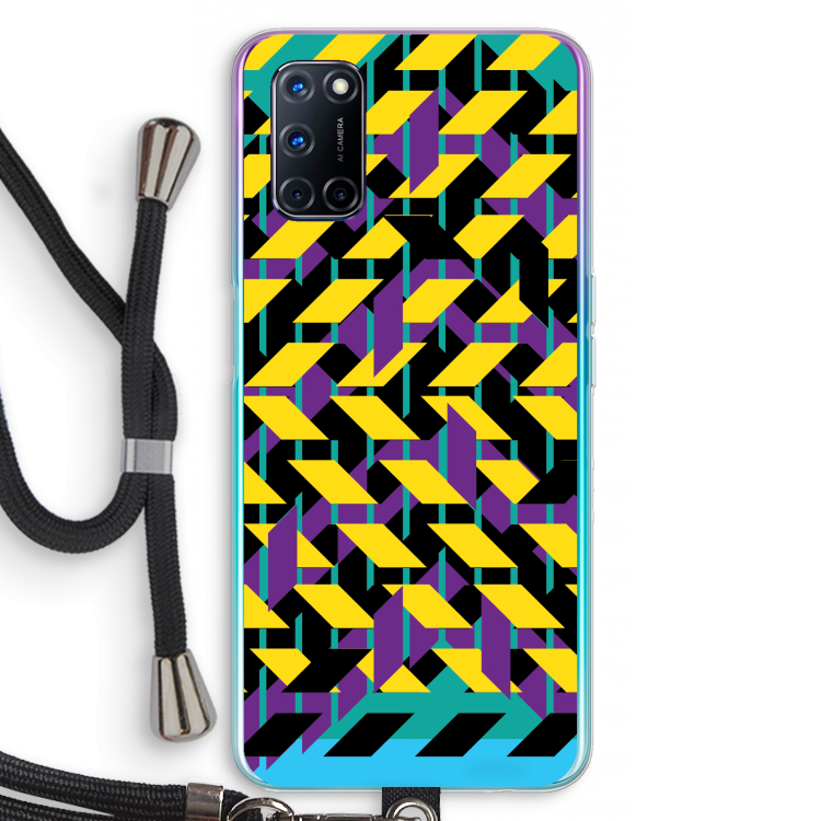 Skew Bee 3: Oppo A52 Transparant Hoesje met koord