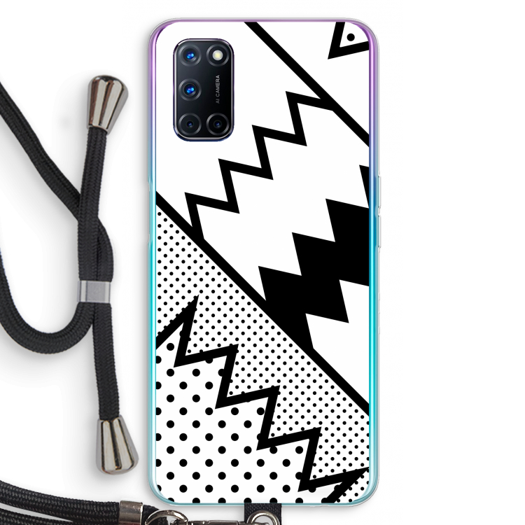 Pop Art #5: Oppo A52 Transparant Hoesje met koord