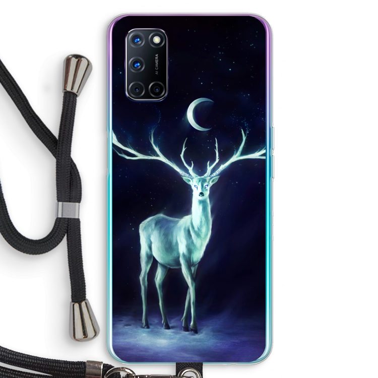 Nightbringer: Oppo A52 Transparant Hoesje met koord