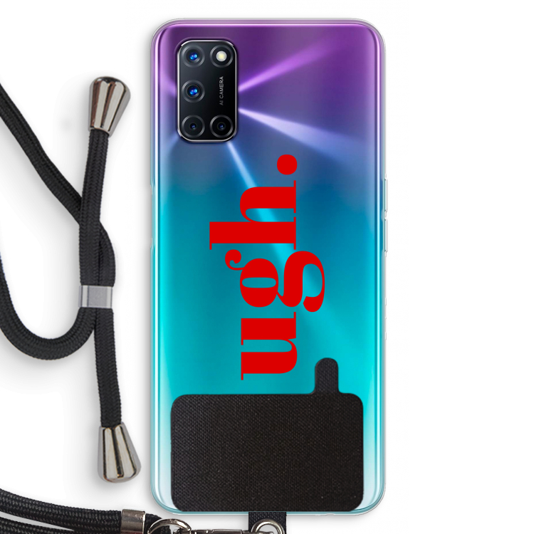 Ugh: Oppo A52 Transparant Hoesje met koord