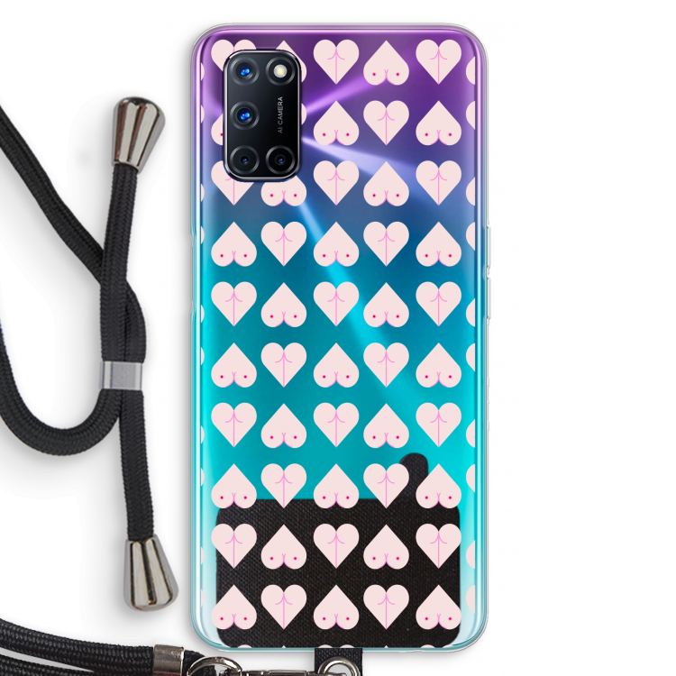 Ass 'n Titties: Oppo A52 Transparant Hoesje met koord