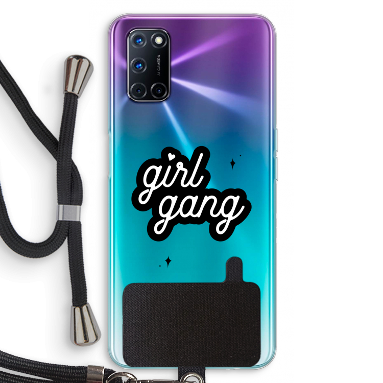 Girl Gang: Oppo A52 Transparant Hoesje met koord