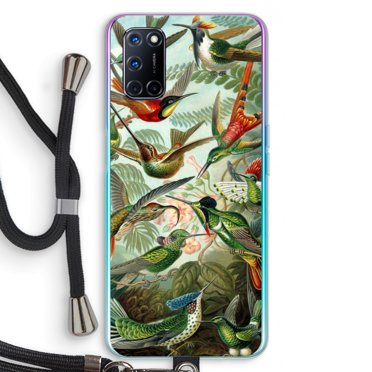 Haeckel Trochilidae: Oppo A52 Transparant Hoesje met koord