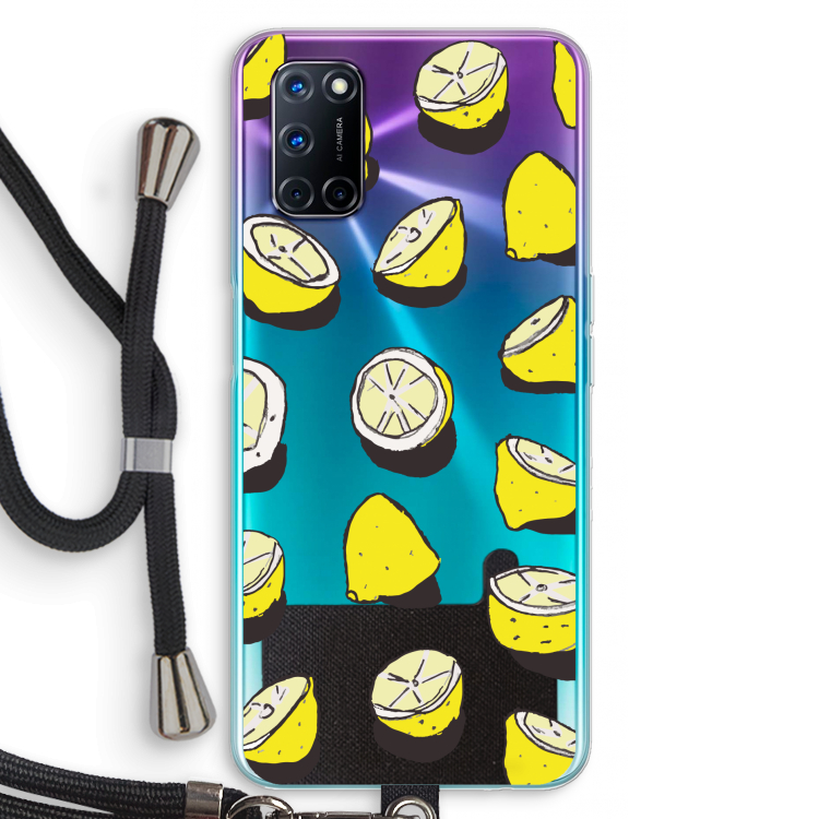 When Life Gives You Lemons...: Oppo A52 Transparant Hoesje met koord