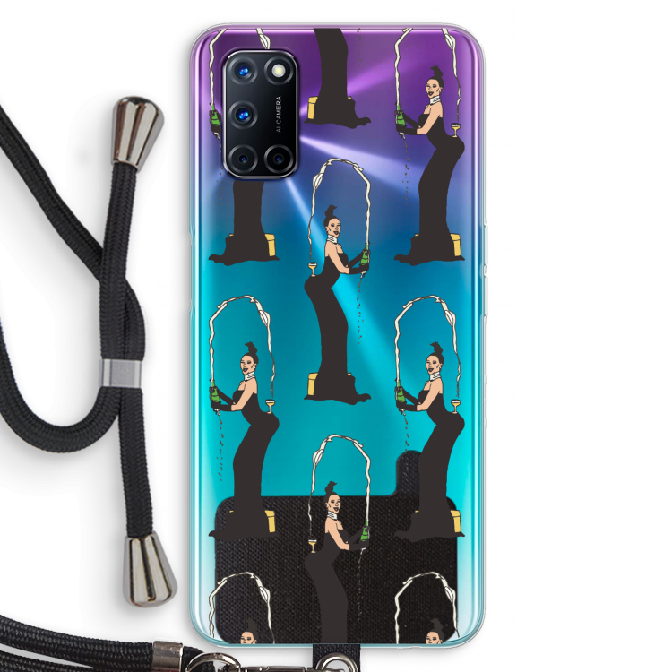 Pop Some Kim: Oppo A52 Transparant Hoesje met koord