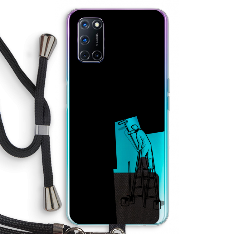 Musketon Painter: Oppo A52 Transparant Hoesje met koord