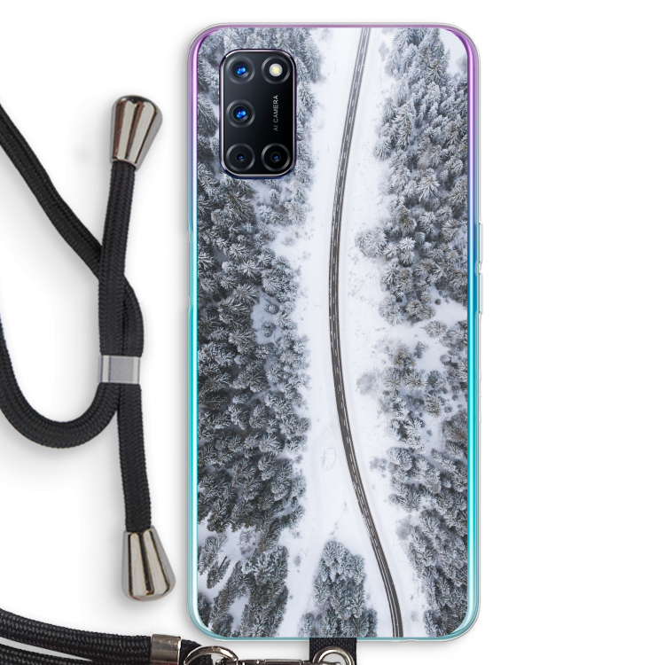 Snøfall: Oppo A52 Transparant Hoesje met koord