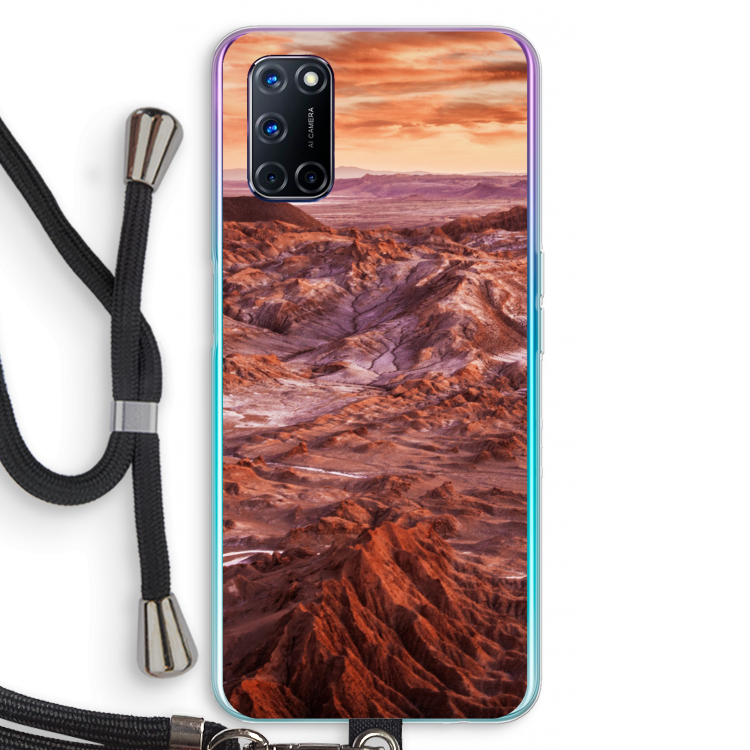Mars: Oppo A52 Transparant Hoesje met koord
