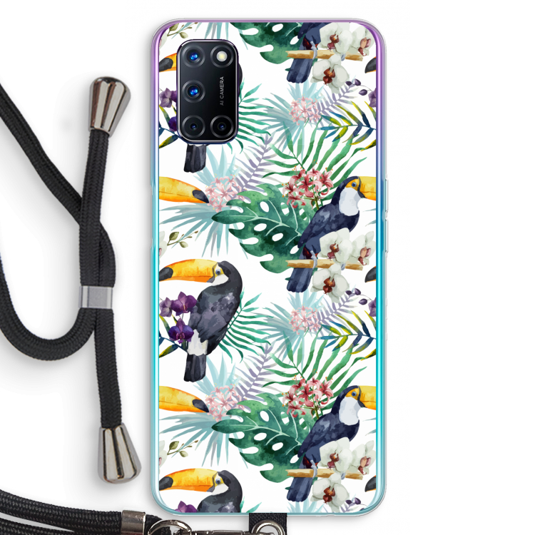 Tukans: Oppo A52 Transparant Hoesje met koord