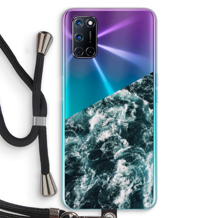 Zee golf: Oppo A52 Transparant Hoesje met koord