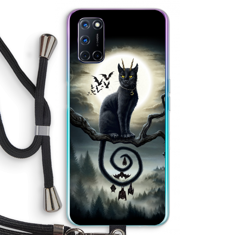 Moonlight Companions: Oppo A52 Transparant Hoesje met koord