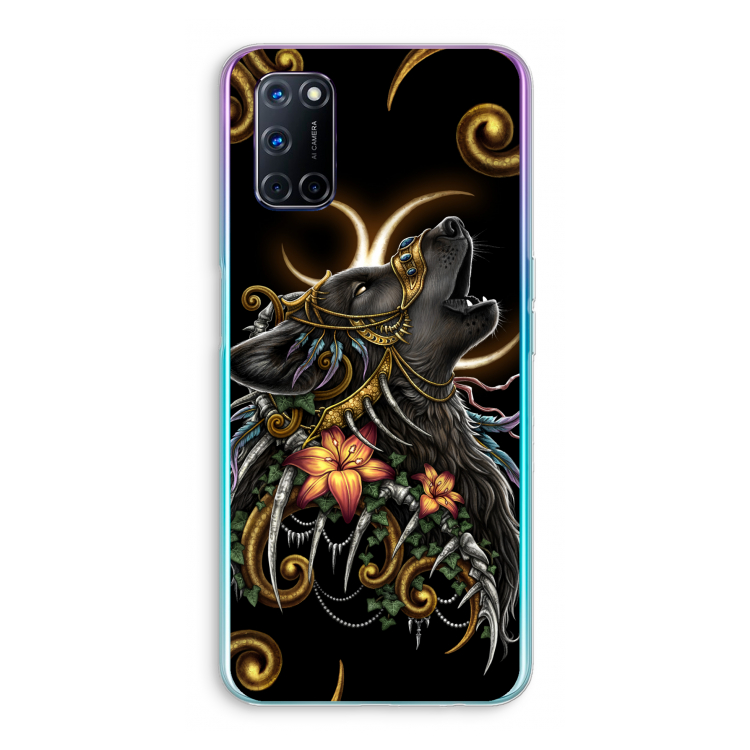 Huilende Wolf: Oppo A52 Transparant Hoesje