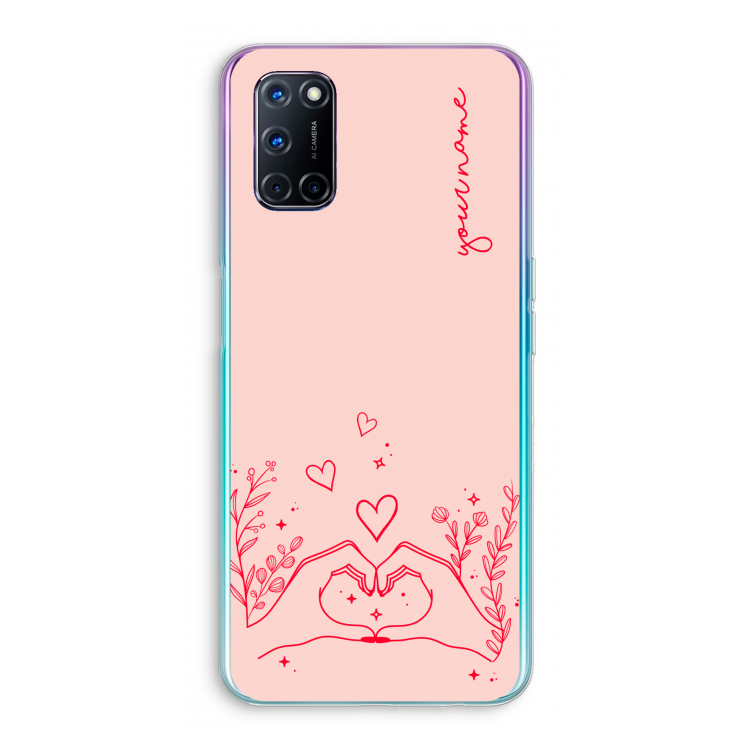 Love is in the air: Oppo A52 Transparant Hoesje