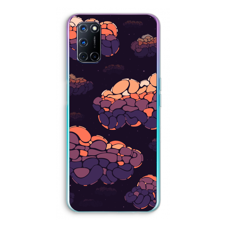 Patroon Wolken: Oppo A72 Transparant Hoesje