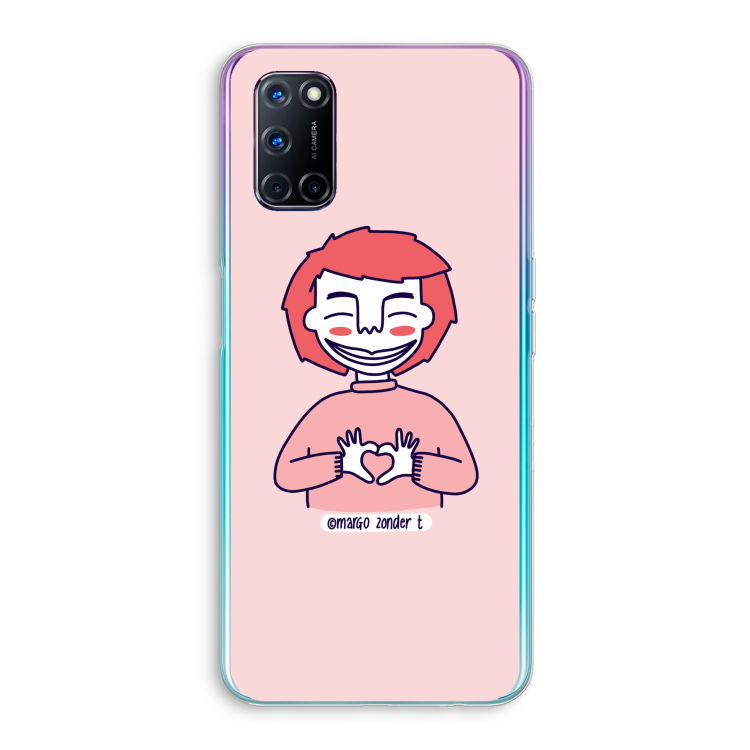 Hartje: Oppo A72 Transparant Hoesje