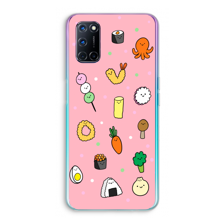 Happy bento friends: Oppo A72 Transparant Hoesje