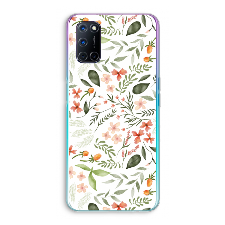 Sweet little flowers: Oppo A72 Transparant Hoesje