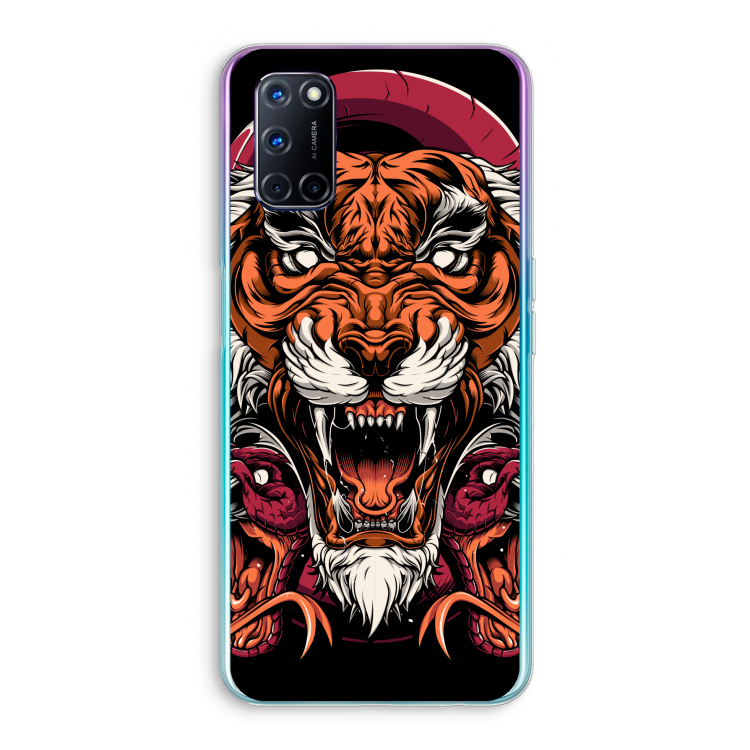 Tiger and Rattlesnakes: Oppo A72 Transparant Hoesje