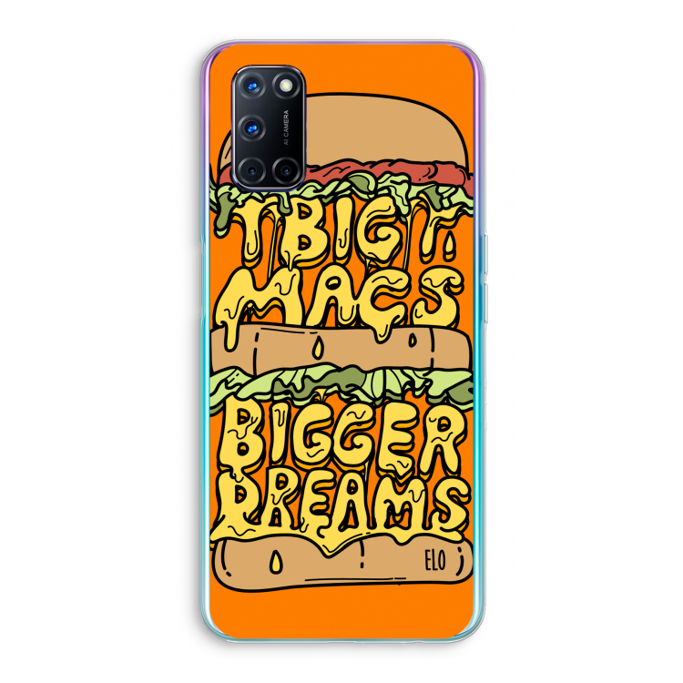 Big Macs Bigger Dreams: Oppo A72 Transparant Hoesje