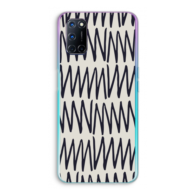 Marrakech Zigzag: Oppo A72 Transparant Hoesje