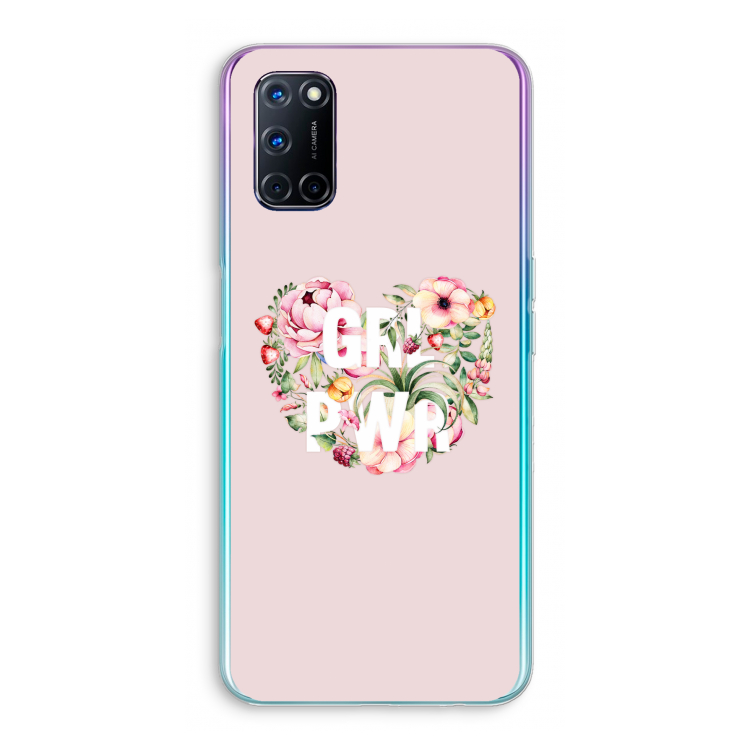 GRL PWR Flower: Oppo A72 Transparant Hoesje