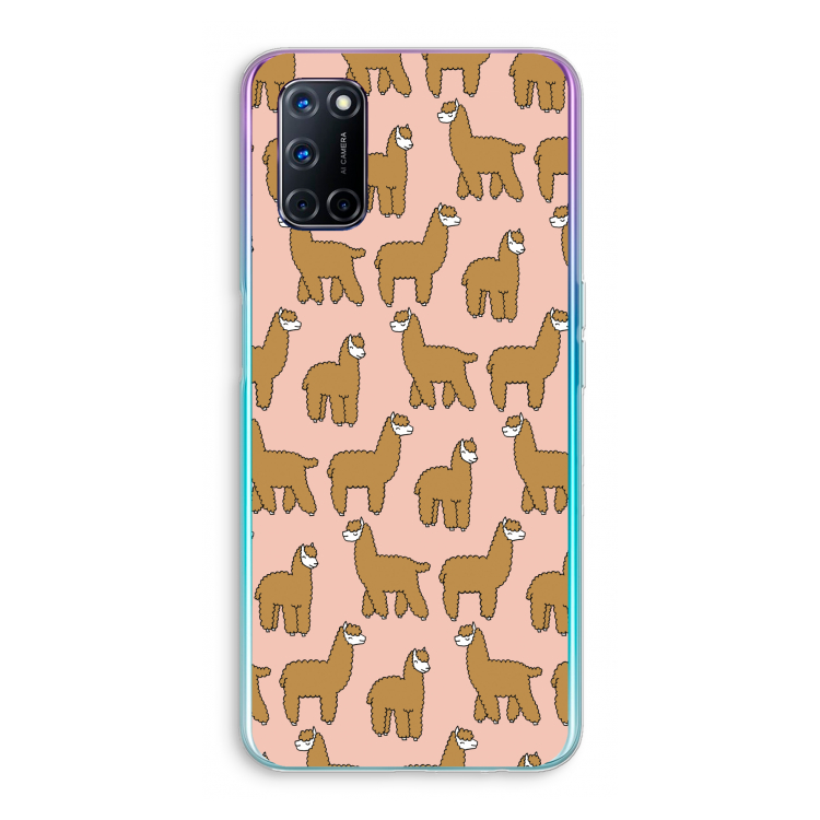 Alpacas: Oppo A72 Transparant Hoesje