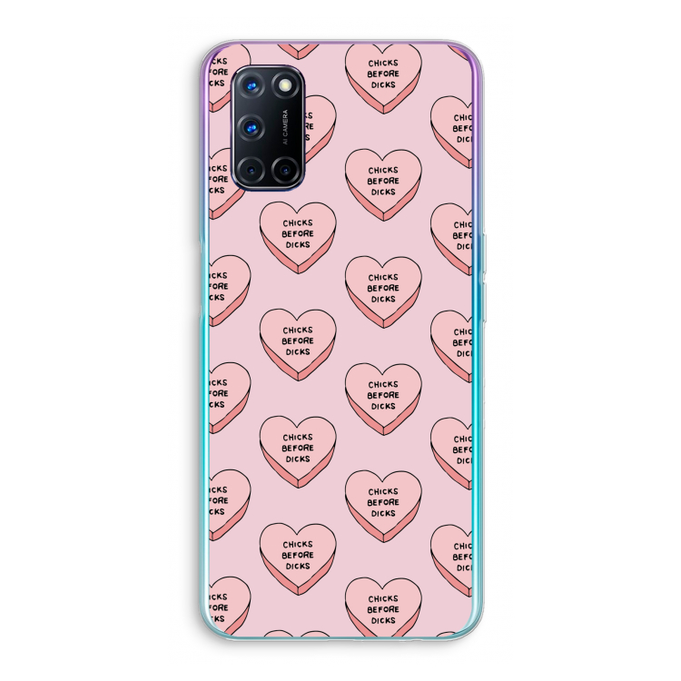 Chicks before dicks: Oppo A72 Transparant Hoesje