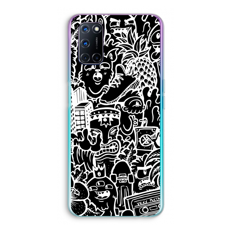 Vexx Black Mixtape: Oppo A72 Transparant Hoesje