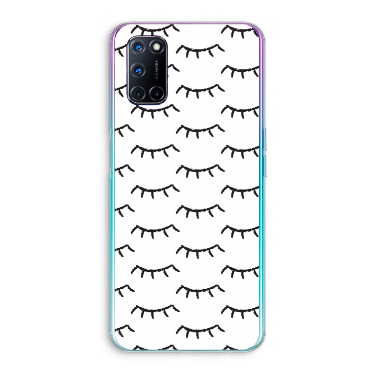 Wimpers: Oppo A72 Transparant Hoesje