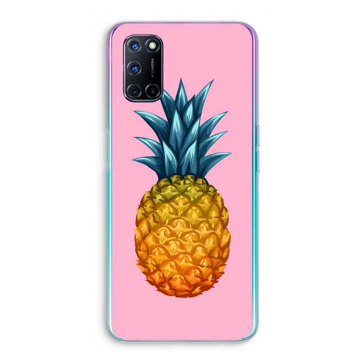 Grote ananas: Oppo A72 Transparant Hoesje