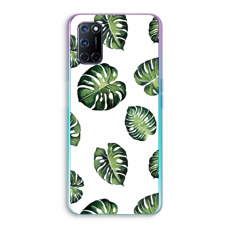 Tropische bladeren: Oppo A72 Transparant Hoesje