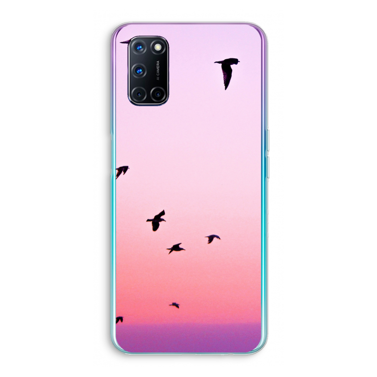 Fly away: Oppo A72 Transparant Hoesje