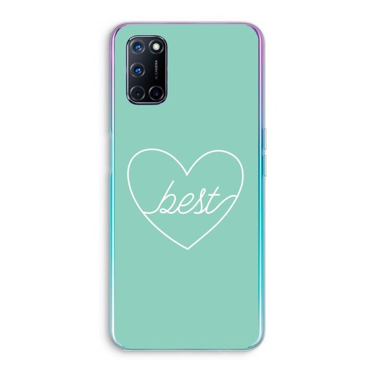 Best heart pastel: Oppo A72 Transparant Hoesje