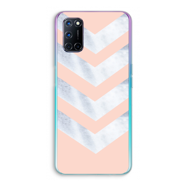 Marmeren pijlen: Oppo A72 Transparant Hoesje