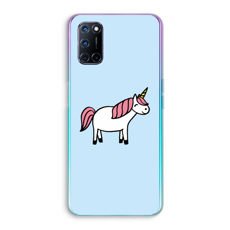 Eenhoorn: Oppo A72 Transparant Hoesje