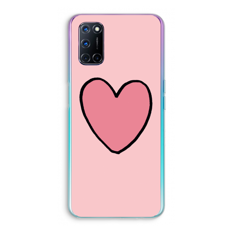 Hartje: Oppo A72 Transparant Hoesje