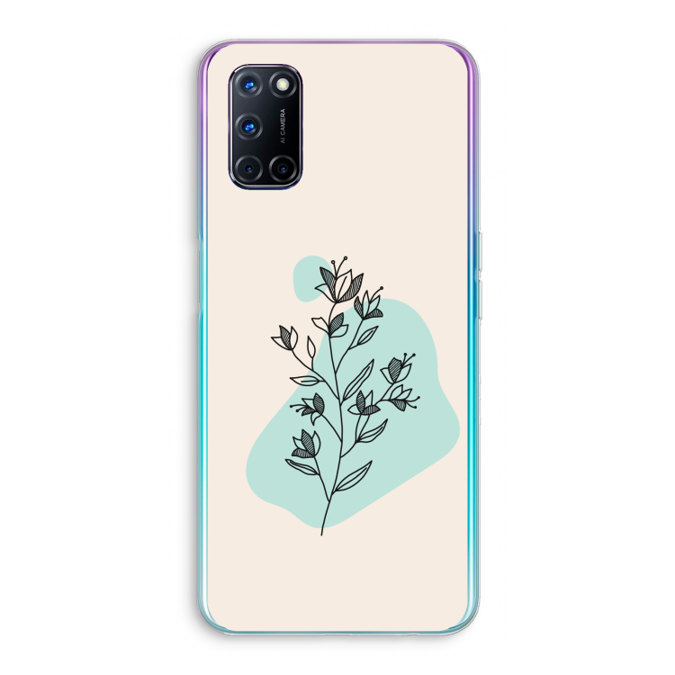 Violets are blue: Oppo A72 Transparant Hoesje