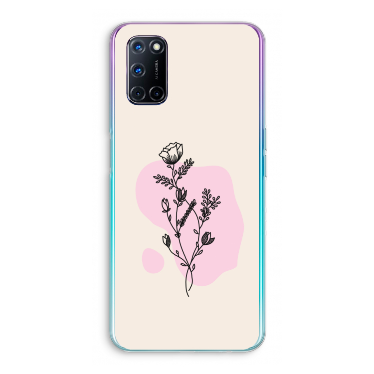 Roses are red: Oppo A72 Transparant Hoesje